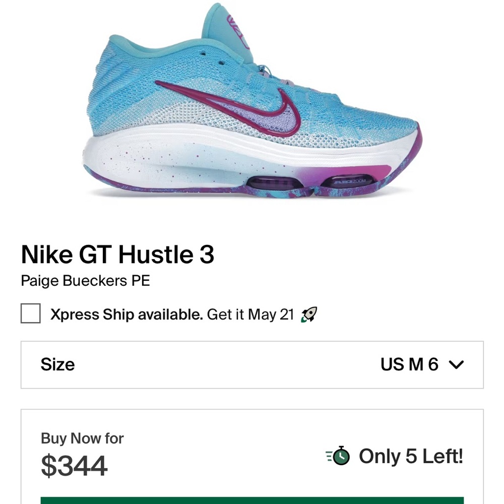 Nike Blue and Purple Sneakers with Iconic Swoosh
